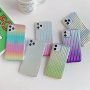 Vroubkovaný měňavý kryt s metalickým leskem pro iPhone 12 / 12 Pro - zelený