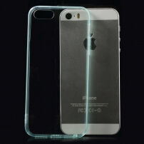 Ultratenký 0,5 mm obal pro Apple iPhone 5 / 5S / SE (2016) - tyrkysový