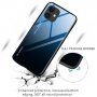 Kryt se skleněnou zadní stranou pro iPhone 12 / 12 Pro - modročerný