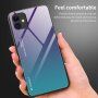 Kryt se skleněnou zadní stranou pro iPhone 12 / 12 Pro - modročerný