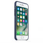 Originální kožený kryt pro Apple iPhone 7 - půlnočně modrý