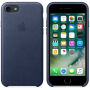 Originální kožený kryt pro Apple iPhone 7 - půlnočně modrý