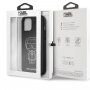 Karl Lagerfeld Embossed kryt z PU kůže pro iPhone 12 Pro Max - černý