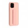 Kryt s funkcí stojánku / úchytu pro iPhone 12 / 12 Pro - růžový