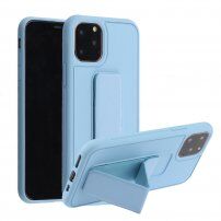 Kryt s funkcí stojánku / úchytu pro iPhone 12 mini - světle modrý