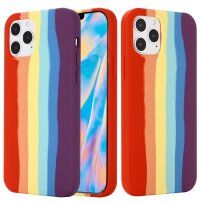 Silikonový kryt pro iPhone 12 mini - duhový