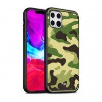 NXE kryt s maskáčovým vzorem pro iPhone 12 Pro Max - světle zelený