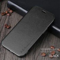X-Level kožené flipové pouzdro se stojánkem pro iPhone 12 Pro Max - černé