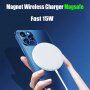 Rychlá bezdrátová MagSafe nabíječka pro iPhone - 15W - bílá