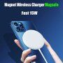 Rychlá bezdrátová MagSafe nabíječka pro iPhone - 15W - bílá