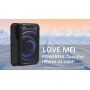 Love Mei super odolné pouzdro proti nárazu / vodě / prachu pro iPhone 12 mini - černé