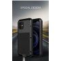 Love Mei super odolné pouzdro proti nárazu / vodě / prachu pro iPhone 12 mini - černé