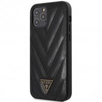 Guess V Quilted kryt pro iPhone 12 Pro Max - černý