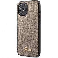 Guess Lizard kryt z PU kůže pro iPhone 12 Pro Max - zlatý