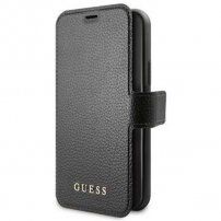 Guess Iridescent Book flipové pouzdro pro iPhone 12 mini - černé