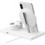 Belkin Boost Charge 2v1 bezdrátová nabíjecí stanice 7.5W pro iPhone / Apple Watch - bílá