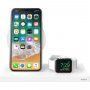 Belkin Boost Charge 2v1 bezdrátová nabíjecí stanice 7.5W pro iPhone / Apple Watch - bílá