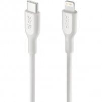 Belkin Playa MFi datový a nabíjecí kabel USB-C / Lightning pro iPhone / iPad / iPod / AirPods - 1 m - bílý