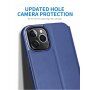 X-Level kožené flipové pouzdro se stojánkem pro iPhone 12 mini - černé