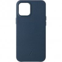 Native Union Clic Classic kožený kryt pro iPhone 12 Pro Max - modrý