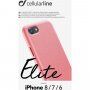 Cellularline Elite kryt z PU kůže pro iPhone 6 / 7 / 8 / SE (2020/2022) - korálový