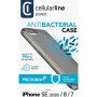Cellularline Antimicrob antimikrobiální kryt z měkkého plastu pro iPhone 7 / 8 / SE (2020/2022) - černý
