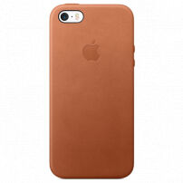 Originální kožený kryt pro Apple iPhone 5S / SE (2016) - sedlově hnědý