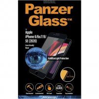 PanzerGlass Edge-to-Edge 2,5D tvrzené sklo chránící zrak pro iPhone 6 / 6S / 7 / 8 / SE (2020/2022) - černé