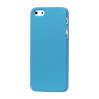 Matný pogumovaný kryt pro iPhone 5 / 5S / SE (2016) - světle modrý