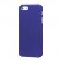 Matný pogumovaný kryt pro iPhone 5 / 5S / SE (2016) - tmavě modrý