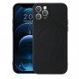 Silikonový kryt s magnetickým kruhem pro iPhone 12 Pro Max - černý
