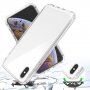 Nárazuvzdorné dvoubarevné transparentní pouzdro pro iPhone XS Max - černé