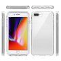 Nárazuvzdorné dvoubarevné transparentní pouzdro pro iPhone 7 Plus / 8 Plus - černé
