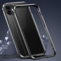 Ochranný kovový rámeček k ochraně hran iPhone 12 / 12 Pro - černý
