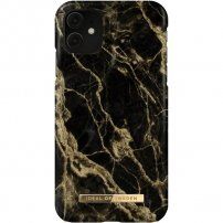 iDeal of Sweden Golden Smoke Marble kryt pro iPhone 6 / 6S / 7 / 8 / SE (2020/2022) - černý