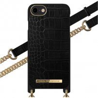 iDeal of Sweden Necklace kryt s popruhem pro iPhone 6 / 6S / 7 / 8 / SE (2020/2022) - černý