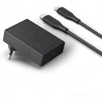 Uniq Votre Slim Kit 18W nabíječka s portem USB-C (PD) + lightning kabel pro iPhone / iPad - černá