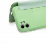 Flipové silikonové pouzdro s kapsou na kartu pro iPhone 11 Pro Max - černé