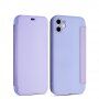 Flipové silikonové pouzdro s kapsou na kartu pro iPhone 11 Pro Max - fialové