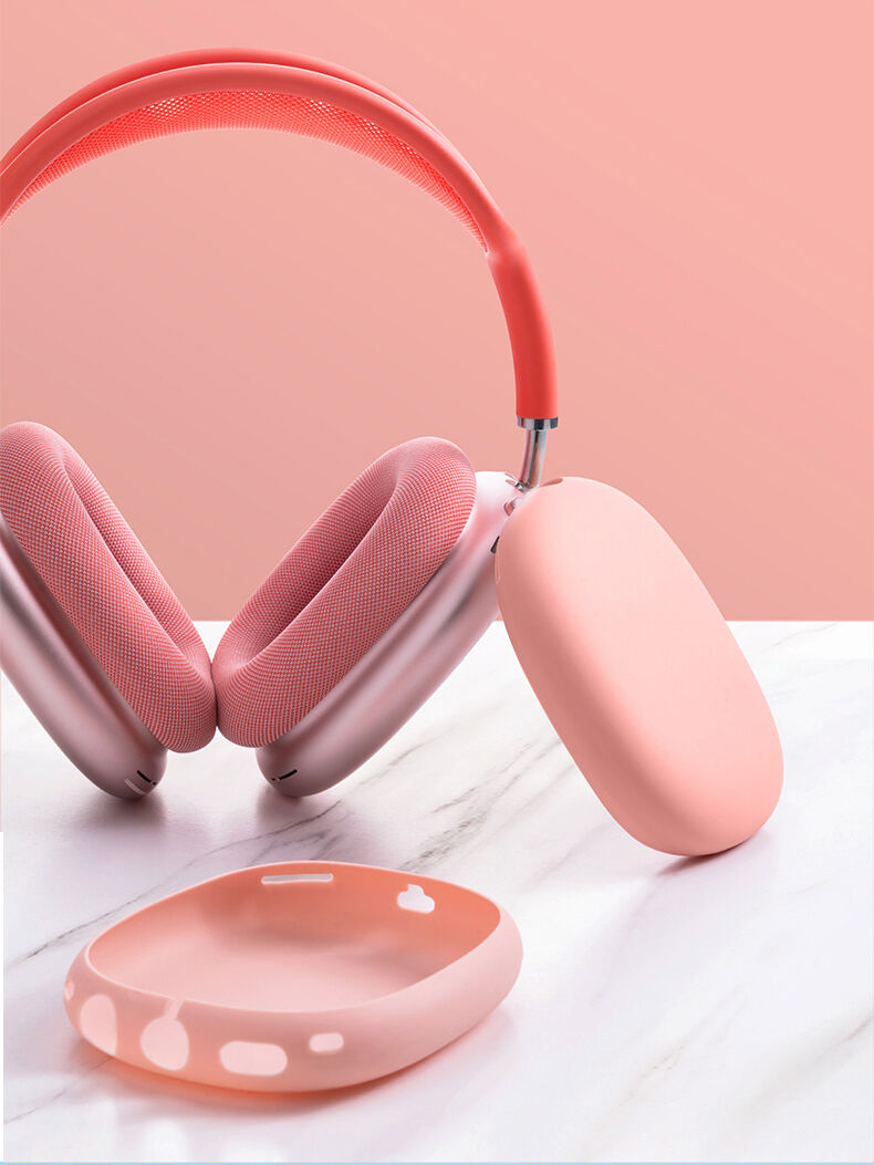 Silikonové kryty sluchátek pro AirPods Max 1 / 2 - černé