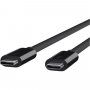 Belkin ThunderBolt 3 (USB-C / USB-C) datový a napájecí kabel pro iPhone / iPad / MacBook / AirPods - 2 m - černý
