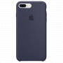 Originální silikonový kryt pro Apple iPhone 8 Plus / 7 Plus - půlnočně modrý