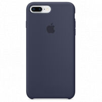 Originální silikonový kryt pro Apple iPhone 8 Plus / 7 Plus - půlnočně modrý