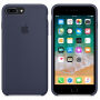 Originální silikonový kryt pro Apple iPhone 8 Plus / 7 Plus - půlnočně modrý