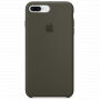 Originální kožené pouzdro pro Apple iPhone 8 Plus / 7 Plus - tmavě olivový