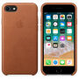 Originální kožené pouzdro pro Apple iPhone SE (2020/2022) / 8 / 7 - sedlově hnědé