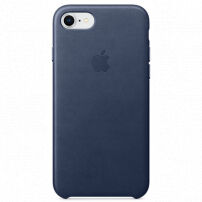 Originální kožené pouzdro pro Apple iPhone SE (2020/2022) / 8 / 7 - půlnočně modré