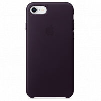 Originální kožené pouzdro pro Apple iPhone SE (2020/2022) / 8 / 7 - fialové