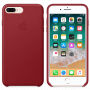 Originální kožené pouzdro pro Apple iPhone 8 Plus / 7 Plus - červené