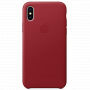 Originální kožené pouzdro pro Apple iPhone XS / iPhone X - červené